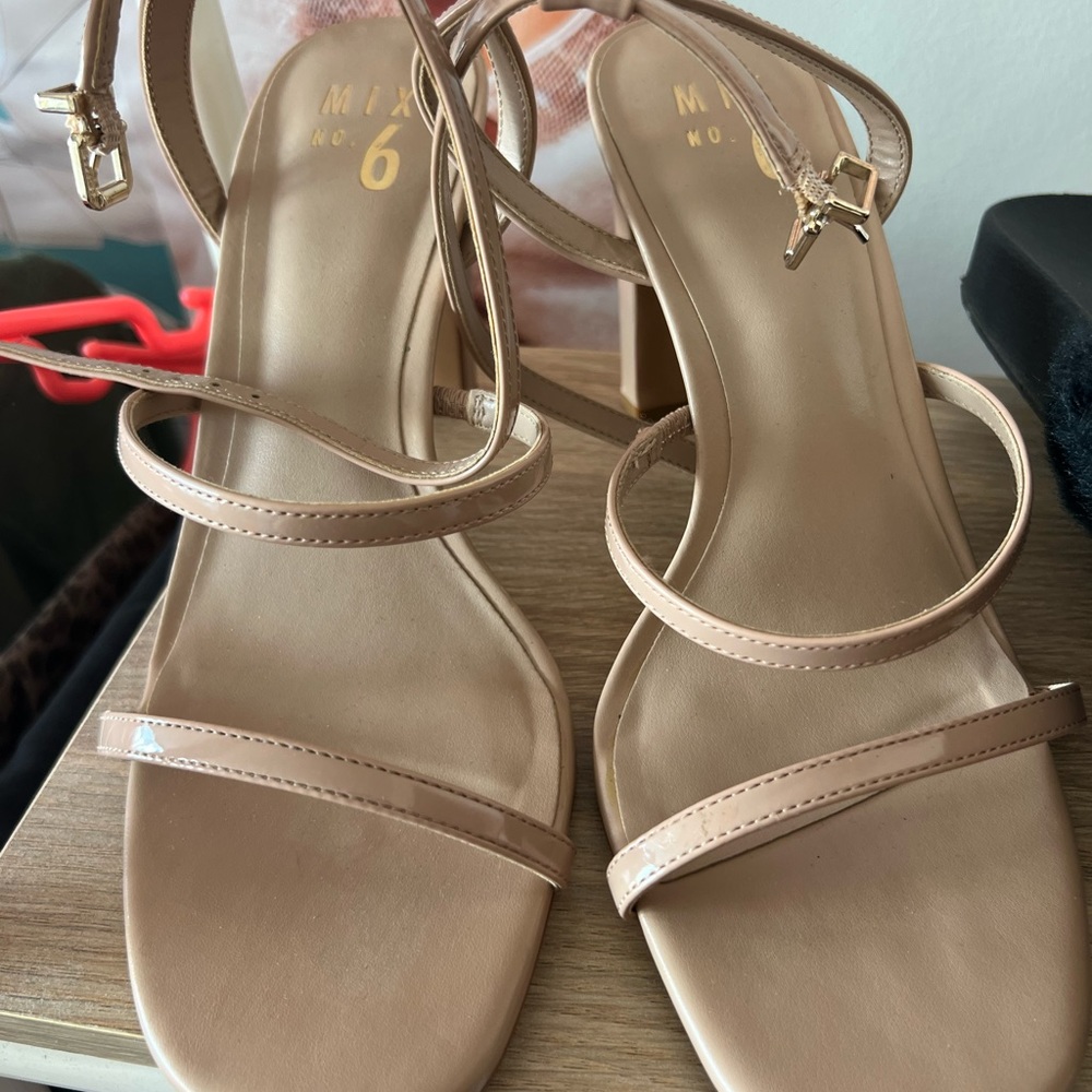 Nude heels by Mix N.6 - size 8 1/2